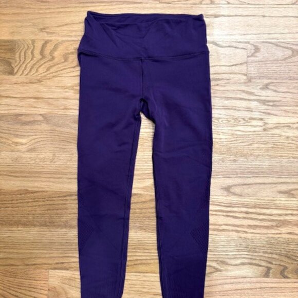lululemon Align Mesh Panel Leggings size M Laser Cut Purple - Picture 1 of 4